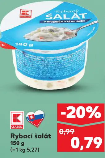 K Classic Rybací šalát v majonézovej omáčke