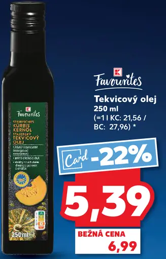 K-Favourites tekvicový olej