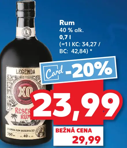 Legenda rum 40 %