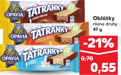 Opavia Tatranky oblátky