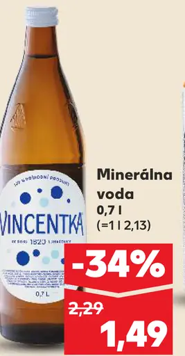 Vincentka Minerálna voda