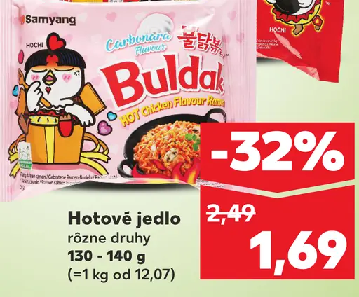 Samyang Buldak hotové jedlo rôzne druhy