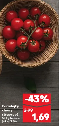 Paradajky cherry strapcové