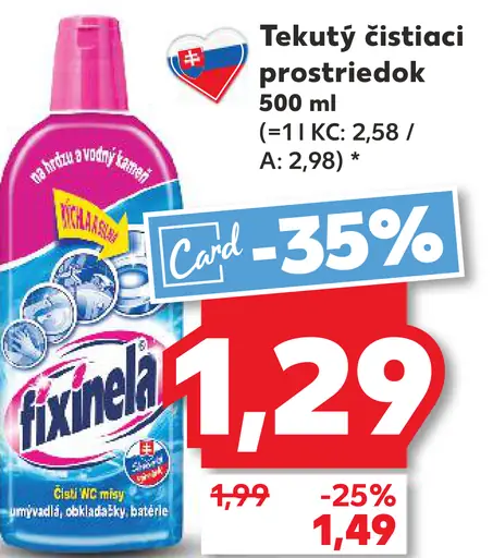 Fixinela čistiaci prostriedok