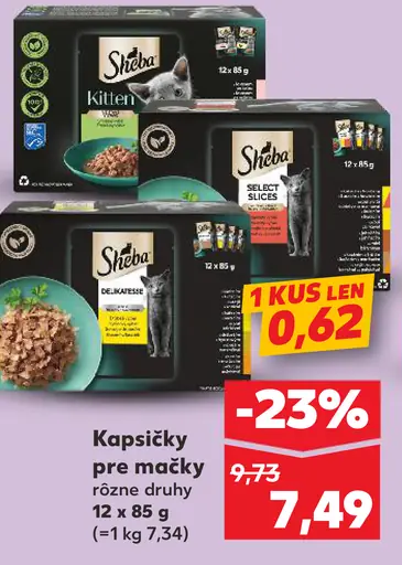 Sheba kapsičky pre mačky 2 druhy
