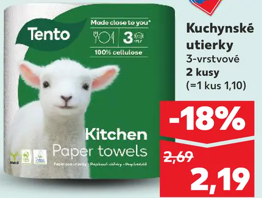 Tento Kitchen kuchynské utierky 3-vrstvové