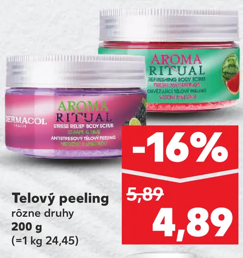 Dermacol Aroma Ritual telový peeling rôzne druhy