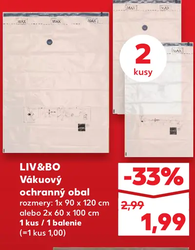 LIV&BO Vákumový ochranný obal
