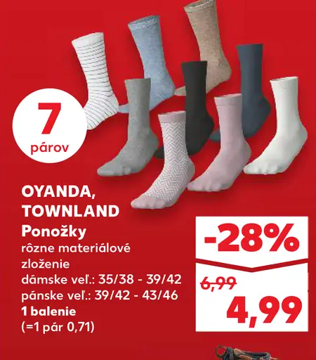 Oyanda, Townland ponožky dámske alebo pánske
