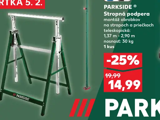 Parkside stropná podpera na montáž obrobkov