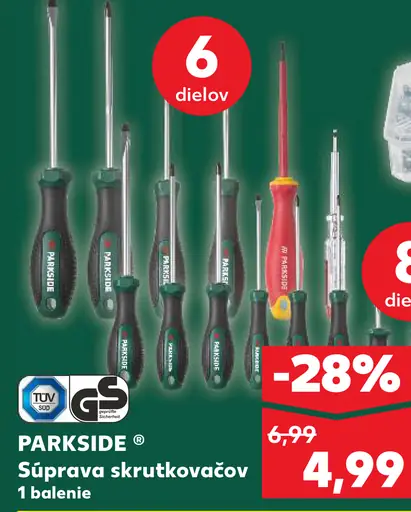 Parkside Súprava skrutkovačov