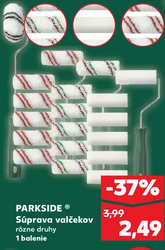 Parkside Súprava valčekov, rôzne druhy