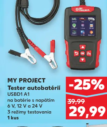 My Project Tester autobatérií USB D1 41