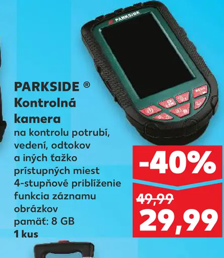 Parkside Kontrolná kamera na potrubia a dutiny