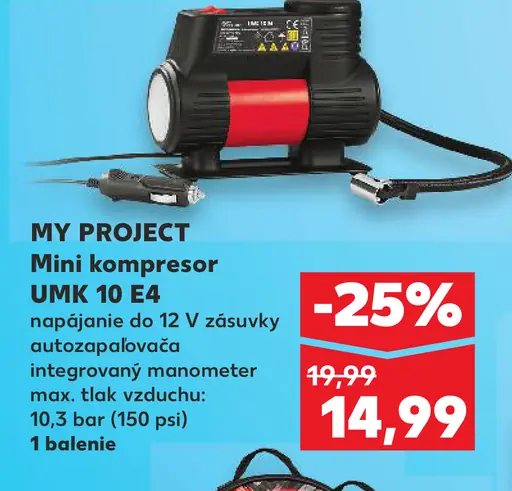MY PROJECT Mini kompresor UMK 10 E4