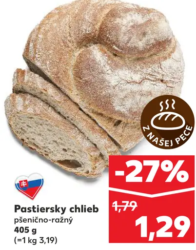 Pastiersky pšeničný chlieb