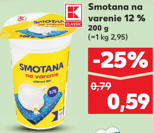 Smotana na varenie 12%