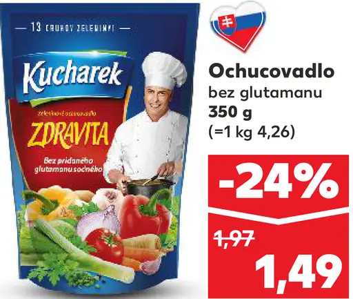 Kucharek Ochucovadlo bez glutamanu