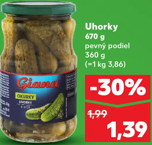 Giama uhorky v sladkokyslom náleve