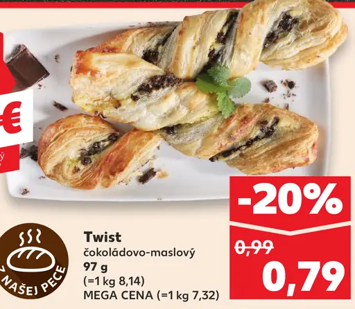 Twist čokoládovo-maslový