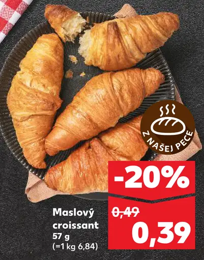 Maslový croissant