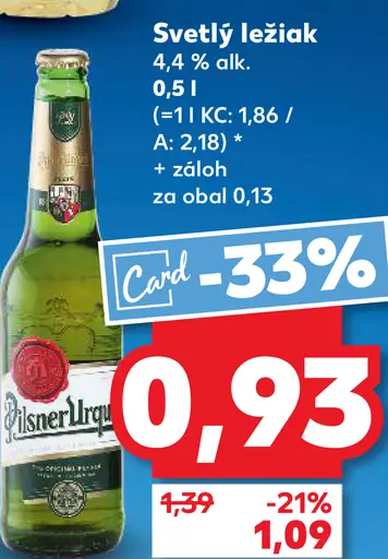 Pilsner Urquell Svetlý ležiak plechovka