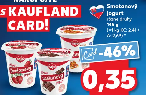 Rajo Mňam Smotanový jogurt nugát