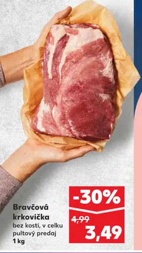 Bravčová krkovička bez kosti v celku