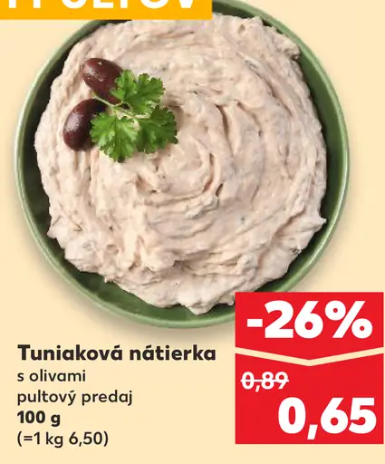 Tuniaková nátierka s olivami