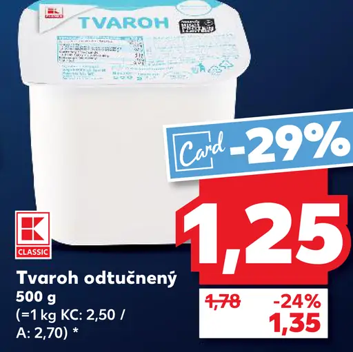 K-Classic Tvaroh odtučnený