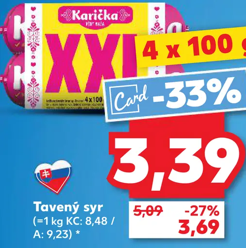 Karika Tavený syr XXL