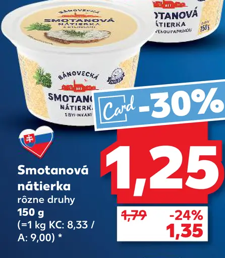 Jánovecké Smotanová nátierka