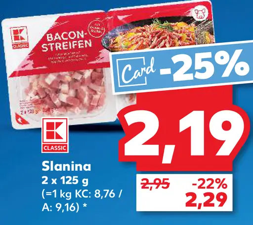 K-Classic Slanina plátky