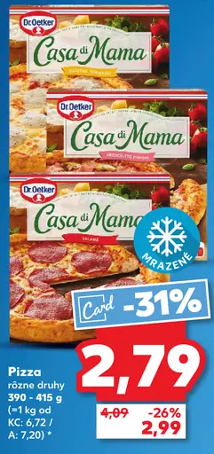 Dr. Oetker Casa di Mama pizza rôzne druhy