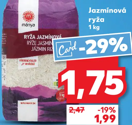 Méňa jazmínová ryža