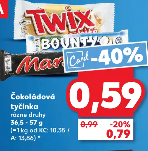 Twix čokoládová tyčinka