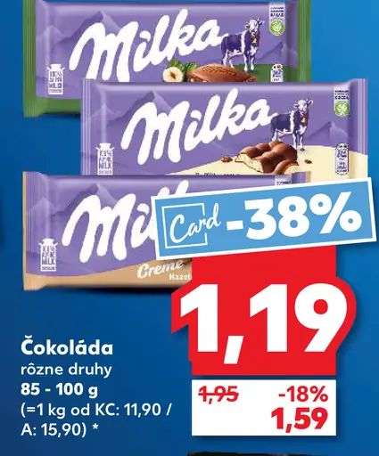Milka Mliečna čokoláda