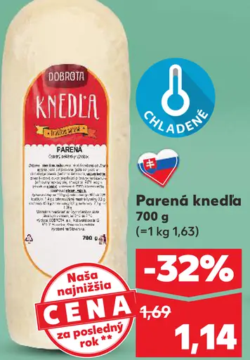 Dobrota Parená knedľa