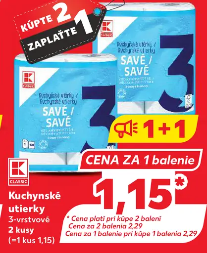 Kuchynské utierky 3-vrstvové