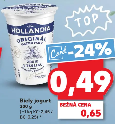 Hollandia Gazdovský biely jogurt