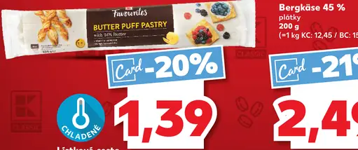 Favourites Butter Puff Pastry lístkové cesto