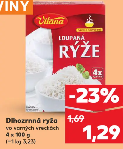 Vitana ryža vo varných vreckách