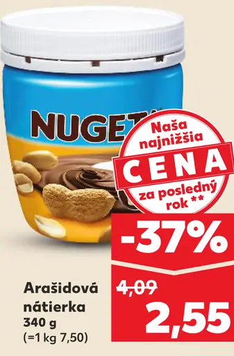 Nutka arašidová nátierka
