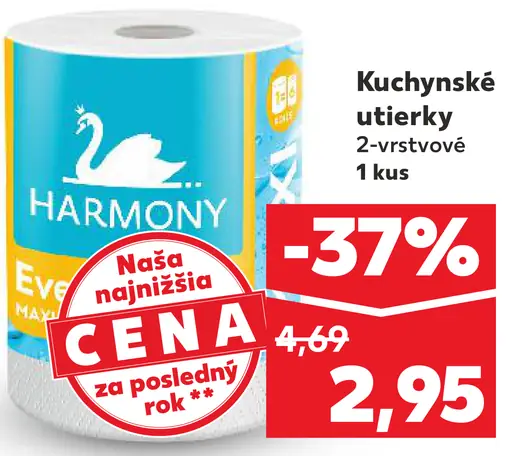 Harmony kuchynské utierky 2-vrstvové