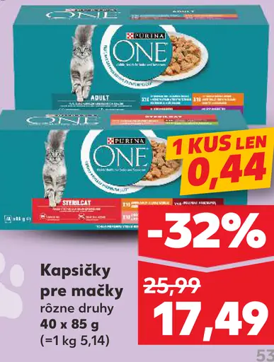 Purina One kapsičky pre mačky