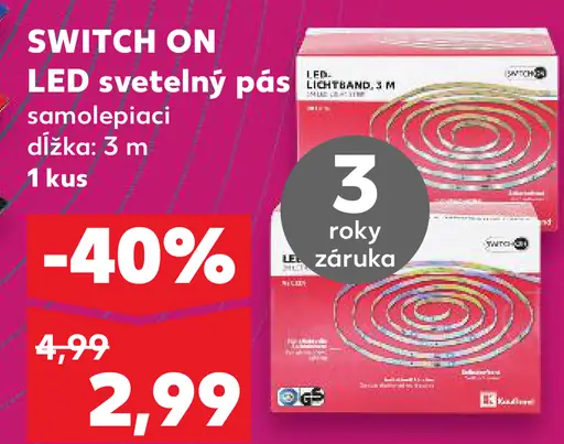 Switch On LED svetelný pás samolepiaci
