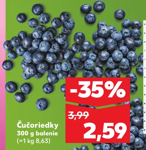 Čučoriedky čerstvé