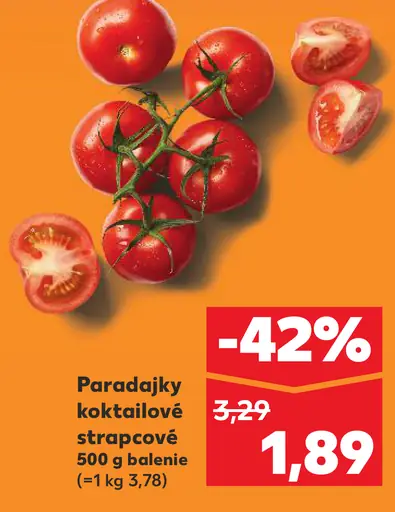 Paradajky koktailové strapcové