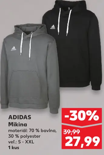 Adidas mikina s kapucňou