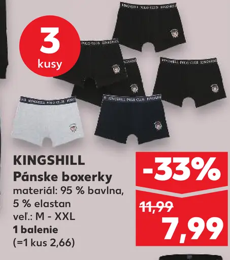 Kingshill pánske boxerky